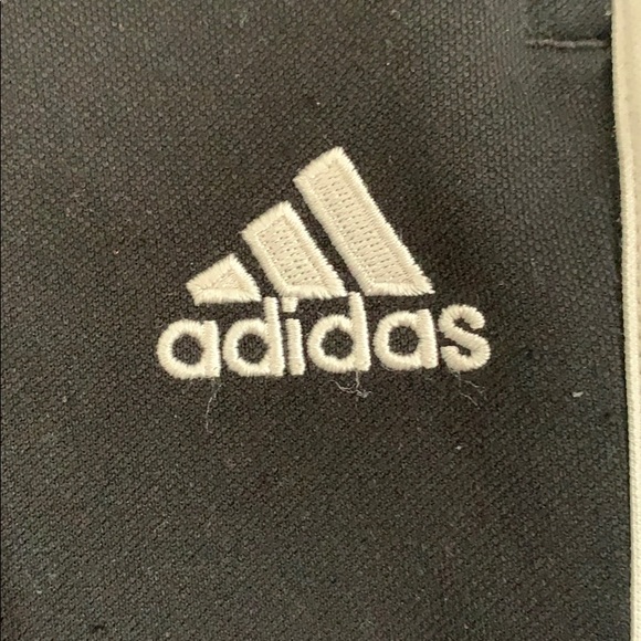 ADIDAS BLACK AND WHITE TRACKPANTS - Picture 4 of 6
